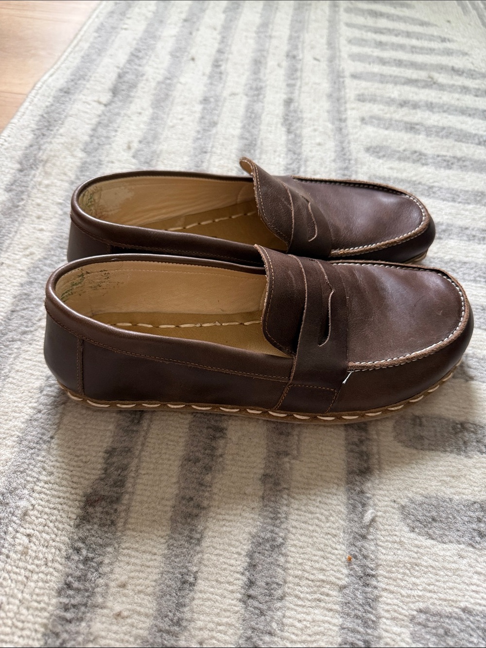 Atlantis Handmade Shoes Women's Cafe Noir Penny Loafers